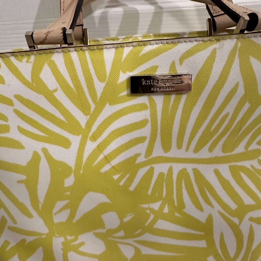 Kate Spade NewYork Yellow Grant Street Jules Grainy Vinyl Leather Tote - Picture 5 of 11